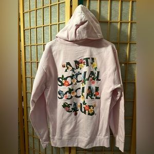 Medium Pink Anti Social Social Club hoodie
